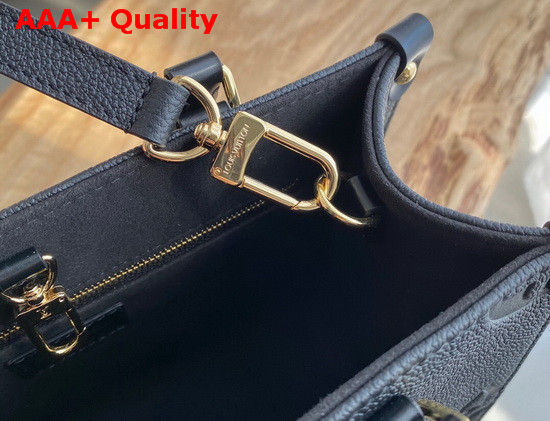 Louis Vuitton Exclusive Online Onthego PM Tote Black Monogram Empreinte Leather Replica