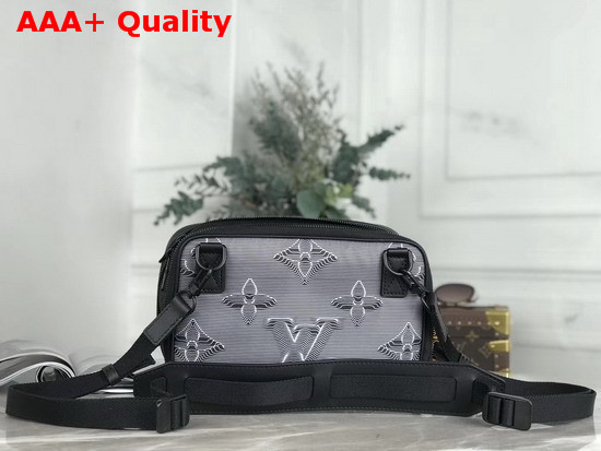 Louis Vuitton Expandable Messenger Gray Black Textile M55698 Replica