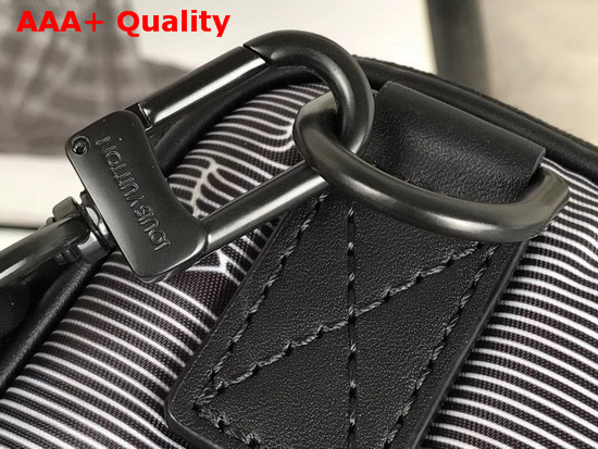 Louis Vuitton Expandable Messenger Gray Black Textile M55698 Replica