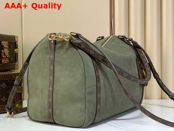 Louis Vuitton Express MM Handbag in Khaki Suede Calfskin M29230 Replica