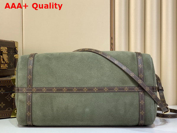 Louis Vuitton Express MM Handbag in Khaki Suede Calfskin M29230 Replica