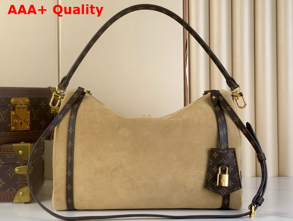 Louis Vuitton Express MM Noisette Soft Suede M26358 Replica