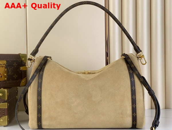 Louis Vuitton Express MM Noisette Soft Suede M26358 Replica