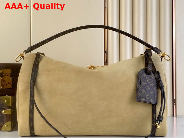 Louis Vuitton Express Travel Bag in Brown Suede Calfskin M26451 Replica