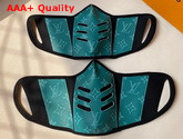 Louis Vuitton Face Mask in Green Canvas Replica