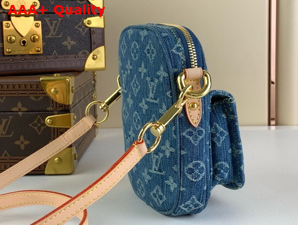 Louis Vuitton Fairfax Pochette Denim Blue Monogram Denim M82948 Replica