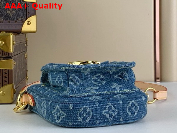 Louis Vuitton Fairfax Pochette Denim Blue Monogram Denim M82948 Replica