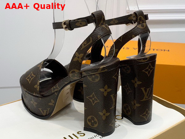 Louis Vuitton Fame Platform Sandal in Monogram Canvas Replica