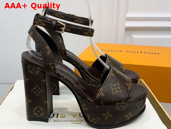 Louis Vuitton Fame Platform Sandal in Monogram Canvas Replica