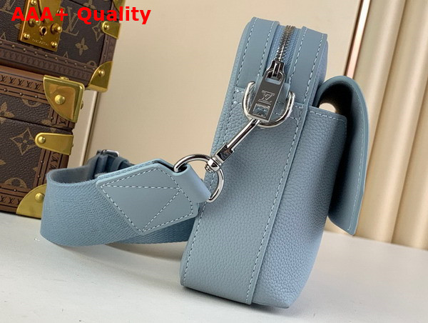 Louis Vuitton Fastline Messenger Bag in Cloud Blue Cowhide Leather Replica