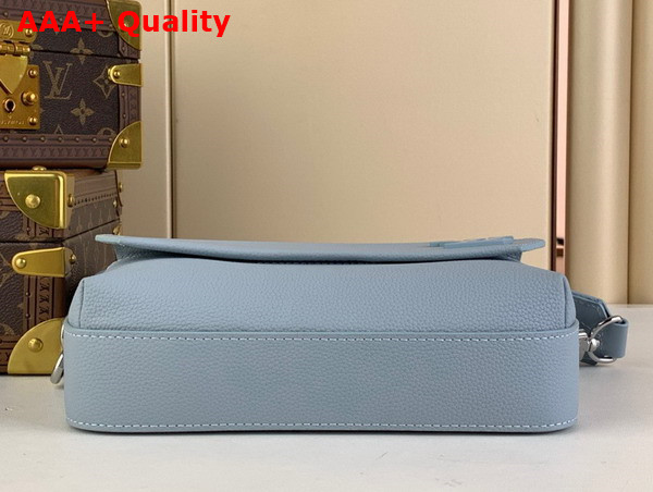 Louis Vuitton Fastline Messenger Bag in Cloud Blue Cowhide Leather Replica