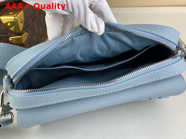 Louis Vuitton Fastline Messenger Bag in Cloud Blue Cowhide Leather Replica