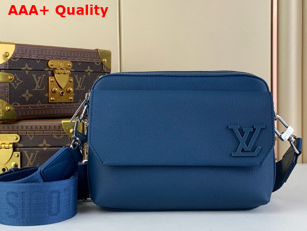 Louis Vuitton Fastline Messenger in Navy Blue Cowhide Leather M22611 Replica