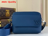 Louis Vuitton Fastline Messenger in Navy Blue Cowhide Leather M22611 Replica