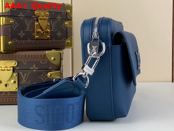 Louis Vuitton Fastline Messenger in Navy Blue Cowhide Leather M22611 Replica