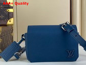 Louis Vuitton Fastline Wearable Wallet in Atlantic Blue Cowhide Leather Replica