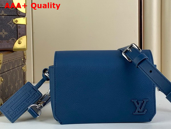 Louis Vuitton Fastline Wearable Wallet in Atlantic Blue Cowhide Leather Replica