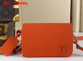 Louis Vuitton Fastline Weareable Wallet LV Aerogram Orange Cowhide Leather Replica