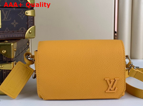 Louis Vuitton Fastline Weareable Wallet LV Aerogram Yellow Cowhide Leather Replica