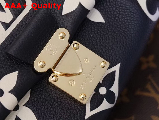 Louis Vuitton Favorite Bicolor Monogram Empreinte Leather Black Beige M45859 Replica