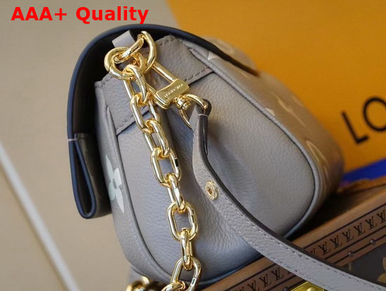 Louis Vuitton Favorite Bicolor Monogram Empreinte Leather Tourterelle Gray Cream M45836 Replica