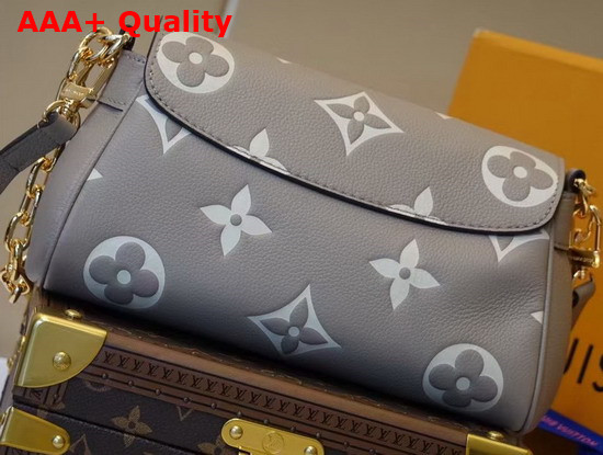 Louis Vuitton Favorite Bicolor Monogram Empreinte Leather Tourterelle Gray Cream M45836 Replica