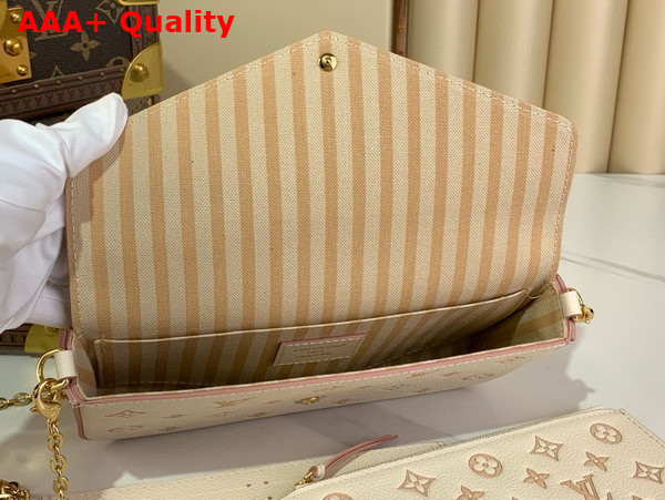 Louis Vuitton Felicie Pochette Bicolor Eden Embossed Grained Cowhide Leather M14968 Replica
