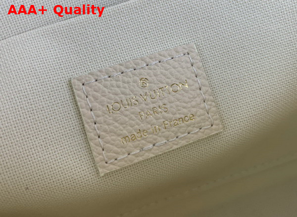 Louis Vuitton Felicie Pochette Monogram Empreinte Leather Creme Rose Trianon M82047 Replica