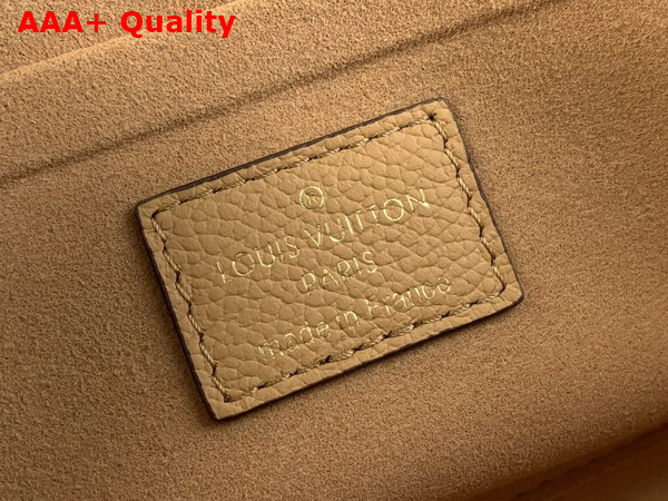 Louis Vuitton Felicie Pochette in Beige Monogram Empreinte Leather Replica