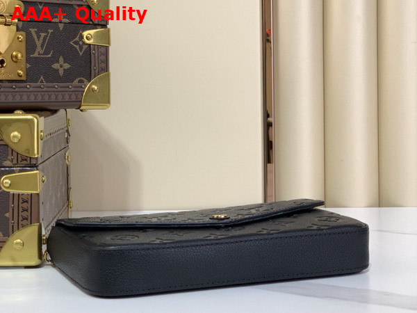 Louis Vuitton Felicie Pochette in Black Monogram Empreinte Leather M82477 Replica