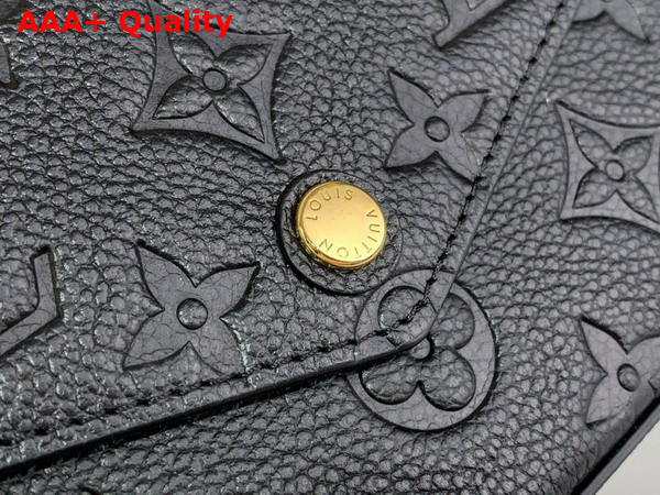 Louis Vuitton Felicie Pochette in Black Monogram Empreinte Leather M82477 Replica