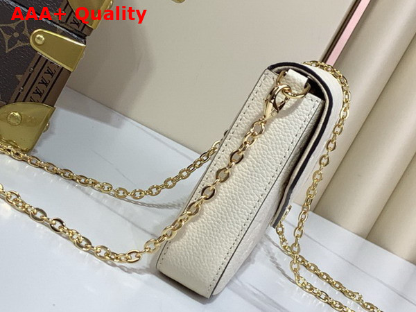 Louis Vuitton Felicie Pochette in Cream Monogram Empreinte Leather M82363 Replica