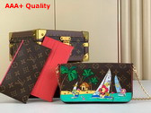 Louis Vuitton Felicie Pochette in Monogra Canvas Vivienne Holidays 2023 Collection Replica