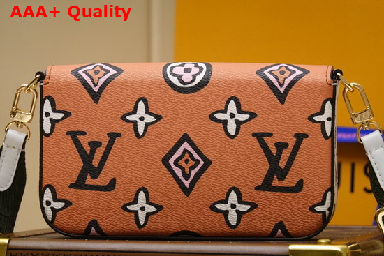 Louis Vuitton Felicie Strap Go Pochette Arizona Beige Creme Beige Monogram Coated Canvas M80695 Replica