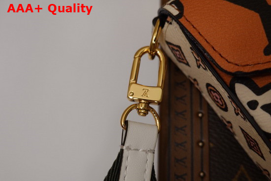 Louis Vuitton Felicie Strap Go Pochette Arizona Beige Creme Beige Monogram Coated Canvas M80695 Replica