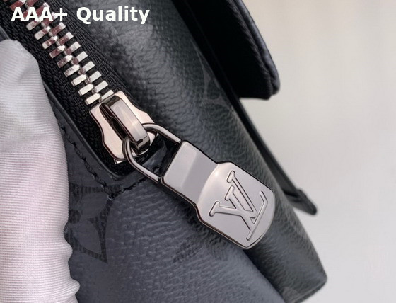 Louis Vuitton Flap Double Phone Pouch Monogram Eclipse Reverse Coated Canvas Replica