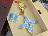 Louis Vuitton Fleur De Flower Bag Charm Stripe Details Replica