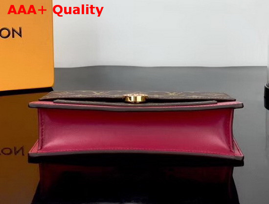 Louis Vuitton Flore Chain Wallet Lie De Vin M67404 Replica