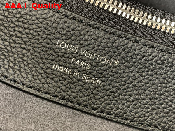 Louis Vuitton Flore Handbag in Black Perforated Mahina Calfskin Leather M12139 Replica