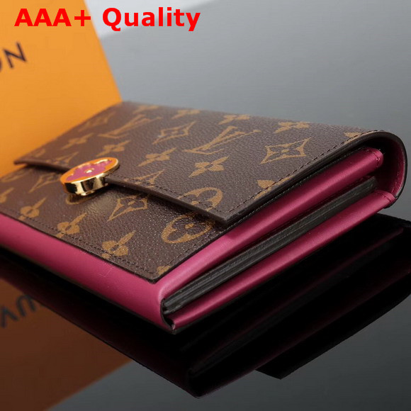 Louis Vuitton Flore Wallet Monogram Fuchsia M64585 Replica