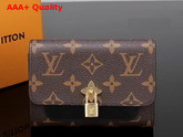 Louis Vuitton Flower Compact Wallet Monogram Coated Canvas Noir M62578 Replica