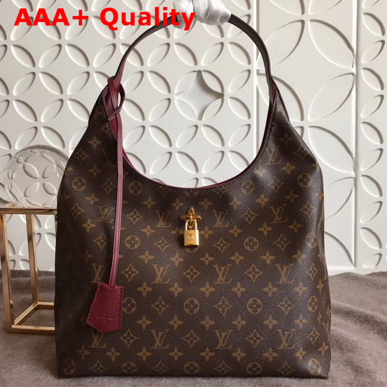 Louis Vuitton Flower Hobo Monogram Coated Canvas Bordeaux M43547 Replica