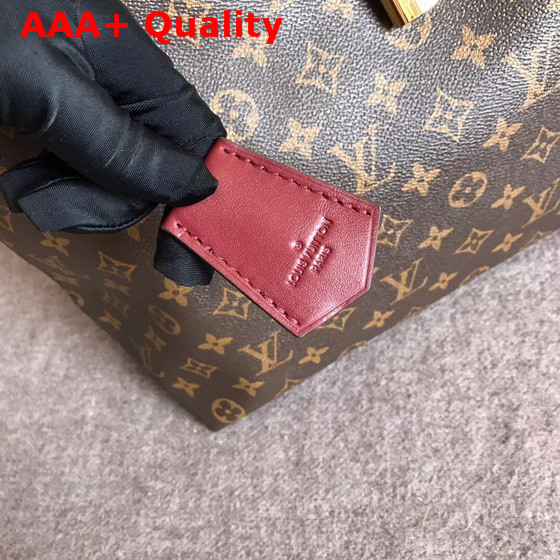 Louis Vuitton Flower Hobo Monogram Coated Canvas Bordeaux M43547 Replica