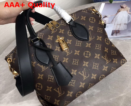 Louis Vuitton Flower Zipped Tote BB Black M44351 Replica