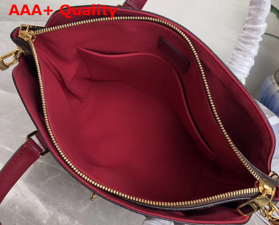 Louis Vuitton Flower Zipped Tote BB Lie de Vin Red M44350 Replica