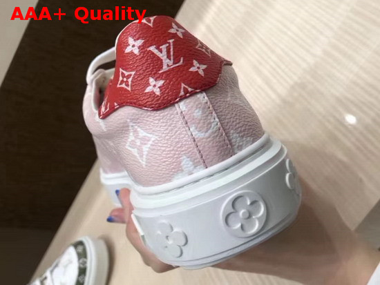 Louis Vuitton Frontrow Sneaker Pink and Red Patent Monogram Canvas Replica