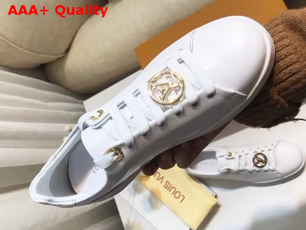 Louis Vuitton Frontrow Sneaker White Plain Calf Leather 1A2XOK Replica