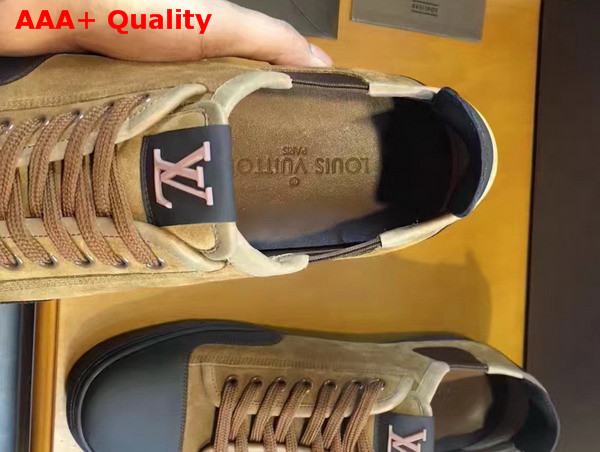 Louis Vuitton Frontrow Sneaker in Brown Suede Calf Replica