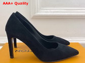 Louis Vuitton Gala Pump in Black Suede Calf Leather 1AINOW Replica