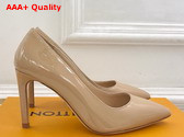 Louis Vuitton Gala Pump in Nude Patent Calf Leather Replica
